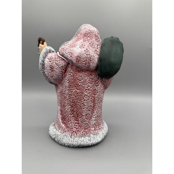 Folk Art Style Resin Santa Claus Figurine 8” Holiday Décor See Photos - Picture 3 of 6